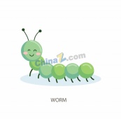 卡通风格可爱虫子插画素材