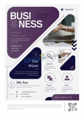 矢量模板现代商务信息图表传单矢量模板