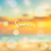 抽象唯美夏季阳光光斑矢量背景