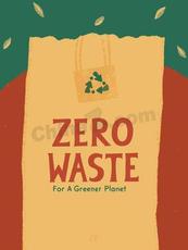 绿色环保公益主题海报矢量模板