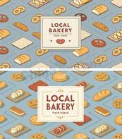 美味烘焙店菜单背景矢量模板