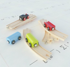 火车玩具3D效果图
