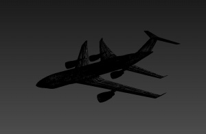 飞机3D模型效果图