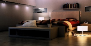后现代卧室3D模型