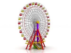 游乐园摩天轮模型