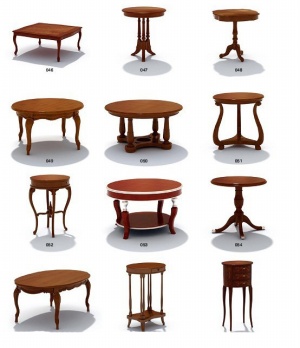 欧式古典家具3d模型