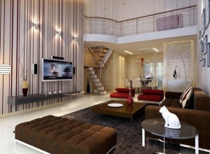 宽敞客厅模型设计