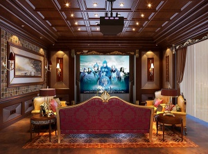 欧式放影厅模型设计