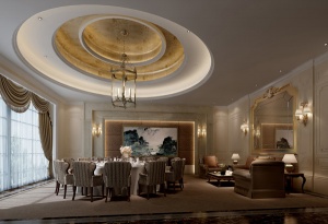 酒店餐厅模型3D设计