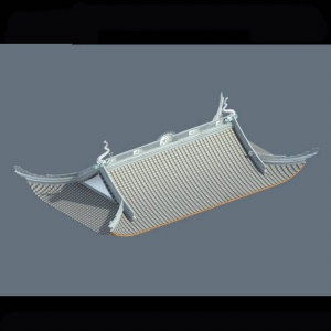 古建房顶3D模型设计