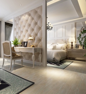 欧式卧室模型效果图设计