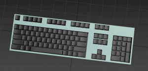 键盘3DMAX模型设计