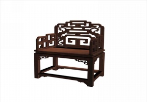 捧寿纹扶手椅3D模型