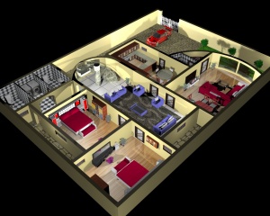 3DMAX房屋设计图
