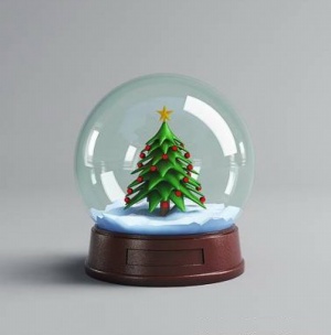 圣诞水晶球3D模型