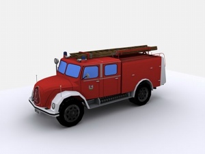 消防车3D模型设计