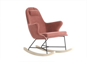 粉色靠背摇椅模型设计