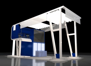 开放式展厅3D模型