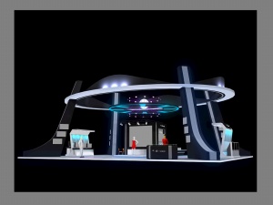 科技风展厅3D模型