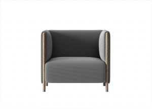 灰色单人沙发模型设计