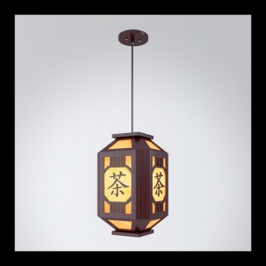 中式茶楼吊灯3D模型