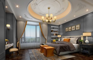 欧式卧室效果图模型设计