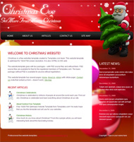 2012圣诞节红色主题模板