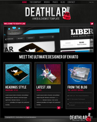 死亡实验室css网页模板