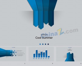 箭头数据ppt模板下载