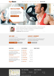 健身俱乐部CSS网站模板
