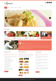 水果拼盘美食网站模板