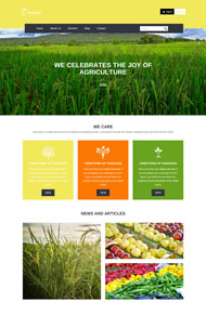 水果蔬菜种植网站模板