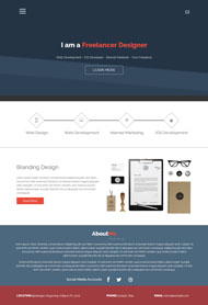 扁平UI设计公司网页模板
