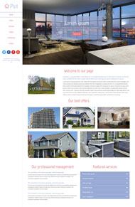 别墅设计案例HTML企业模板