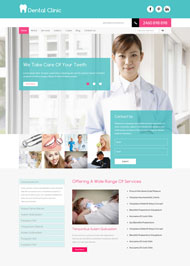 口腔医院HTML5网站模板