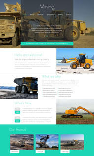 推土机生产企业网站模板