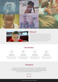 儿童慈善机构网站模板