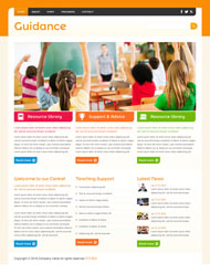 色彩鲜艳的教育网站模板