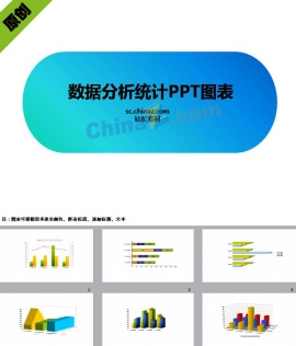 数据分析统计图表ppt模板