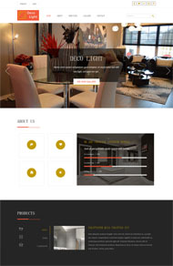 室内装修设计企业html模板