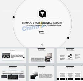 大气商务风工作总结ppt模板