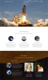 航空航天工程网站模板