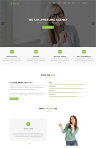 绿色材料设计网站模板