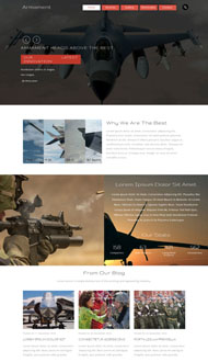 军事战斗机企业网站模板
