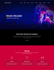音乐唱片公司网站模板
