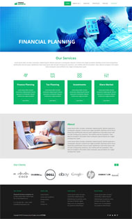 绿色金融服务公司网站模板