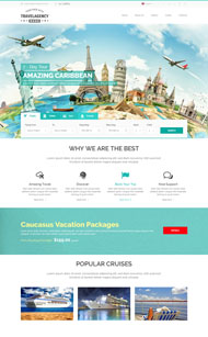 绿色旅游门户网站模板