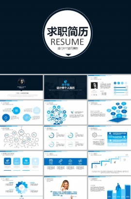 应届生求职个人简历ppt模板下载