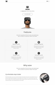 VR虚拟现实产品网站模板