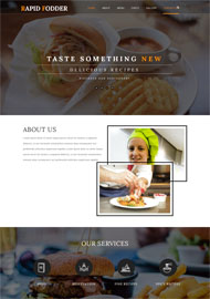 简洁西餐美食网站模板
